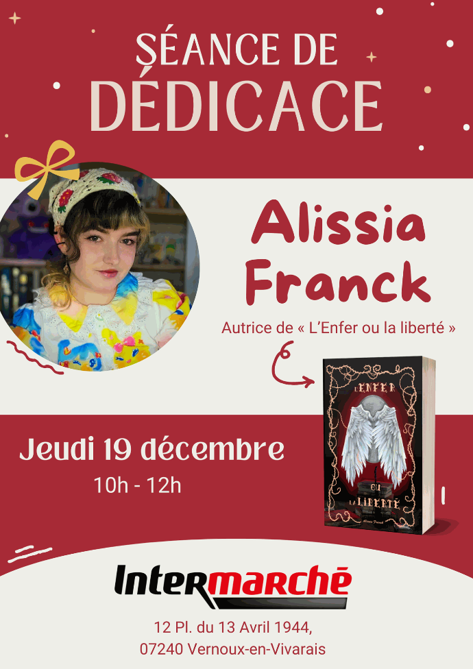 séance de dédicace Intermarché Alissia Franck